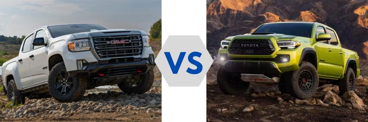 2022 GMC Canyon vs Toyota Tacoma 