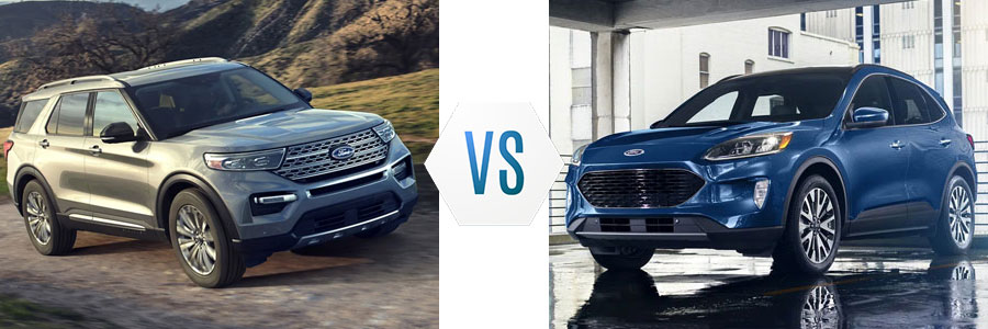 2022 Ford Explorer vs Escape