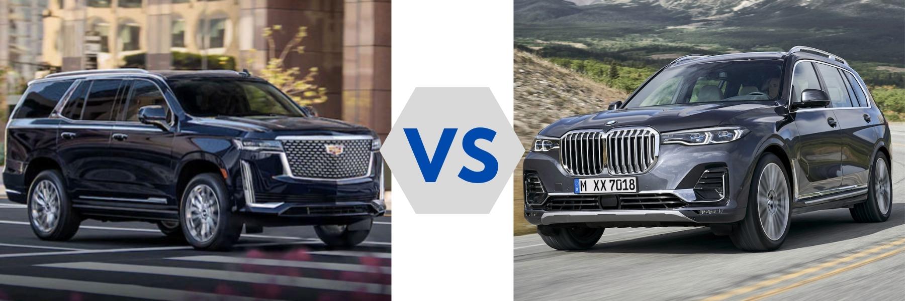 2022 Cadillac Escalade vs BMW X7