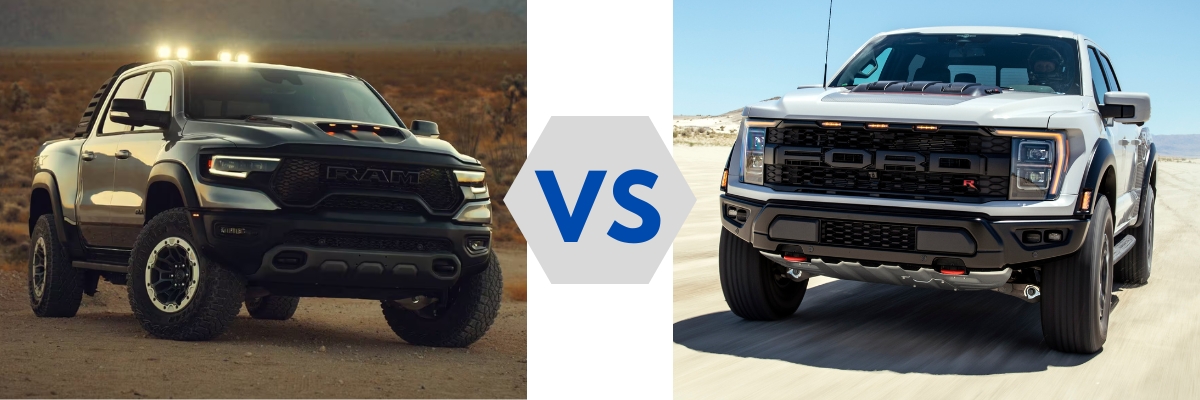 2024 Ram 1500 TRX vs 2024 Ford F-150 Raptor R