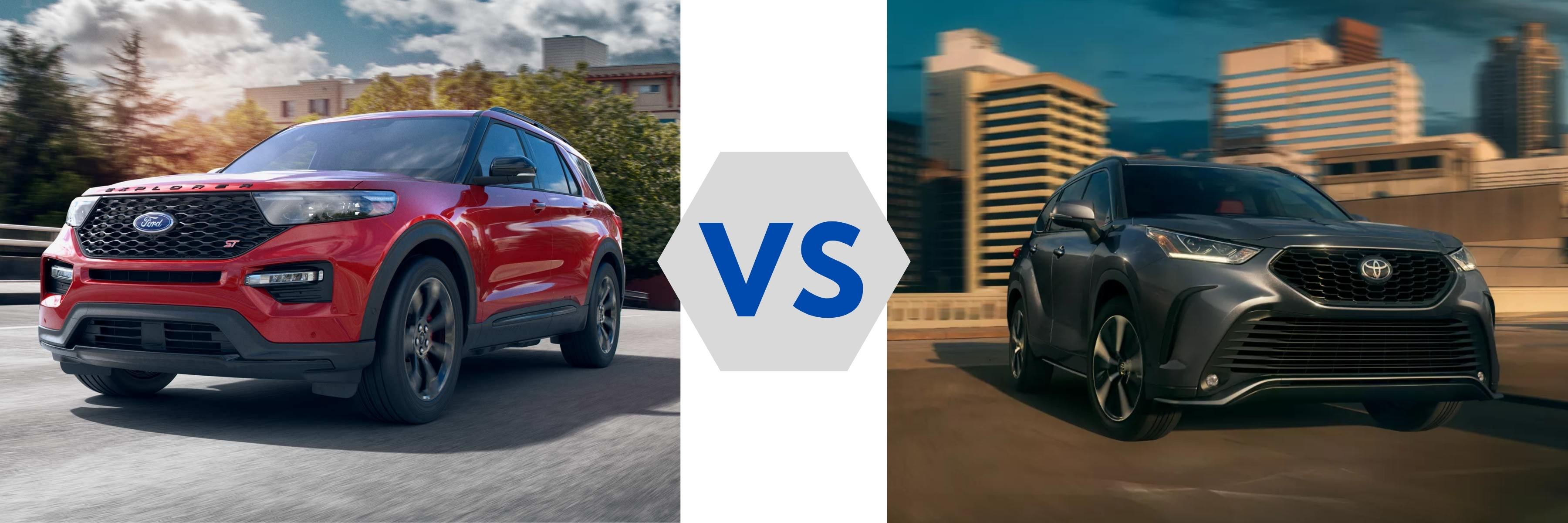 2022 Ford Explorer vs Toyota Highlander