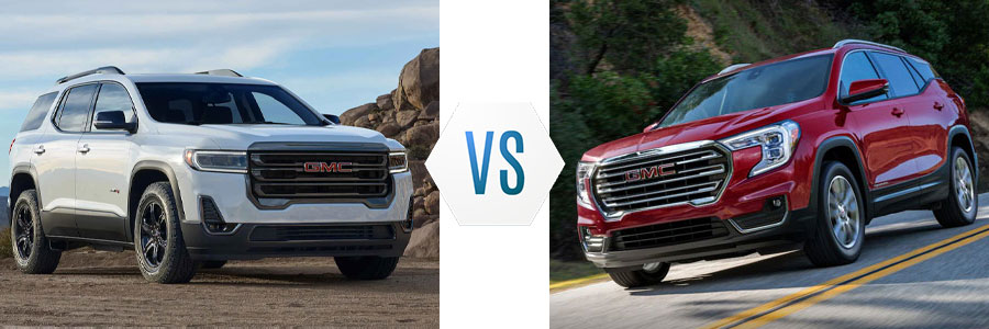 2021 GMC Acadia vs Terrain