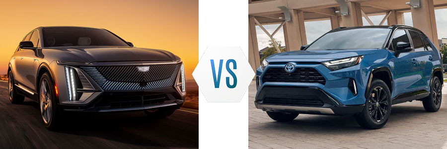 2023 Cadillac Lyriq vs Toyota Rav4 Hybrid