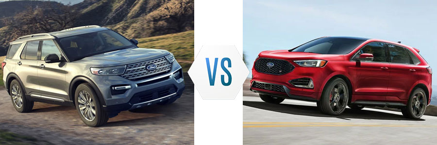 2022 Ford Explorer vs Edge