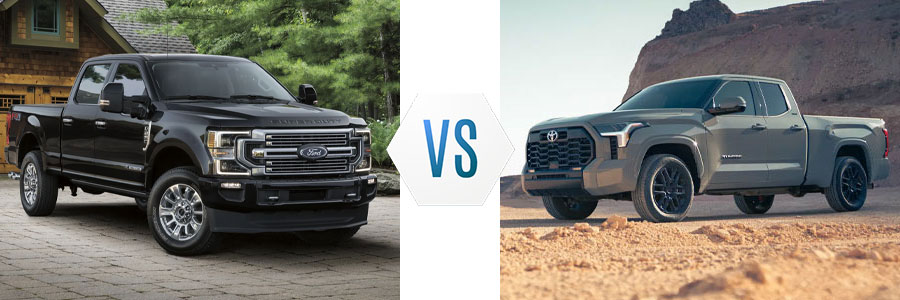 2022 Ford Super Duty vs Toyota Tundra