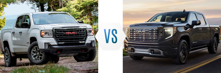 2021 GMC Canyon vs Sierra 1500