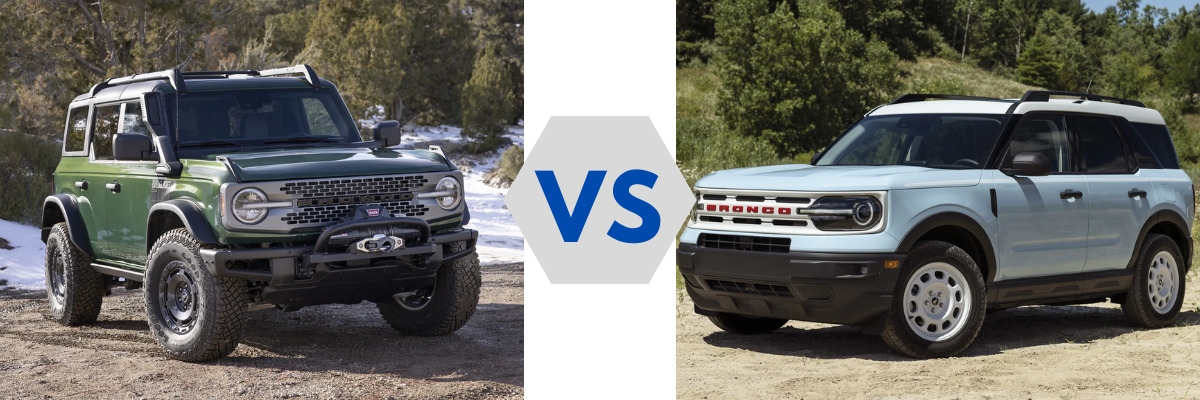 2023 Ford Bronco vs Ford Bronco Sport