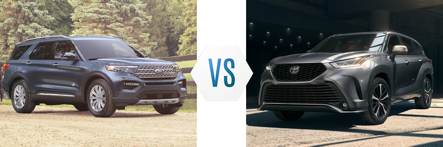 2021 Ford Explorer vs Toyota Highlander