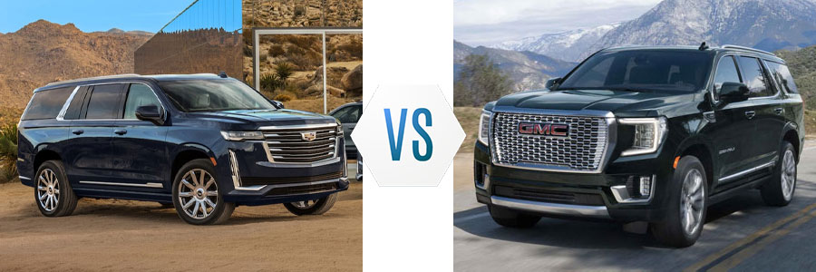 2021 Cadillac Escalade vs GMC Yukon Denali