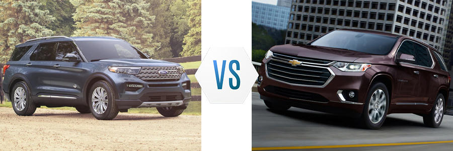 2021 Ford Explorer vs Chevy Traverse