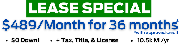 for 36 months; $0 Down; 10.5K miles/yr; Plus Tax, Title, & License. See Dealer for Details