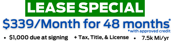 See Dealer for all details.