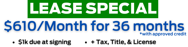 *See Dealer for all Specials*