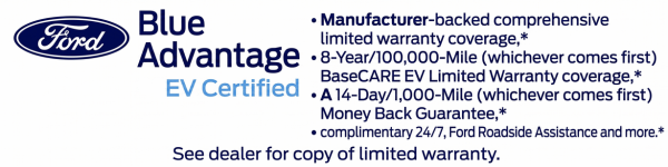 Ford Blue Advantage EV Certified 
