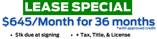 *See Dealer for all Specials*