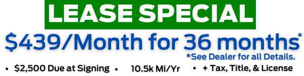 See Dealer for all details.