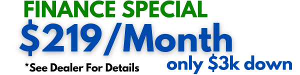 *For Well-Qualified Buyers. Assuming 9% APR. Tax, title, registration, and fees are not included. $3,000 down due at signing. See Dealer For Details