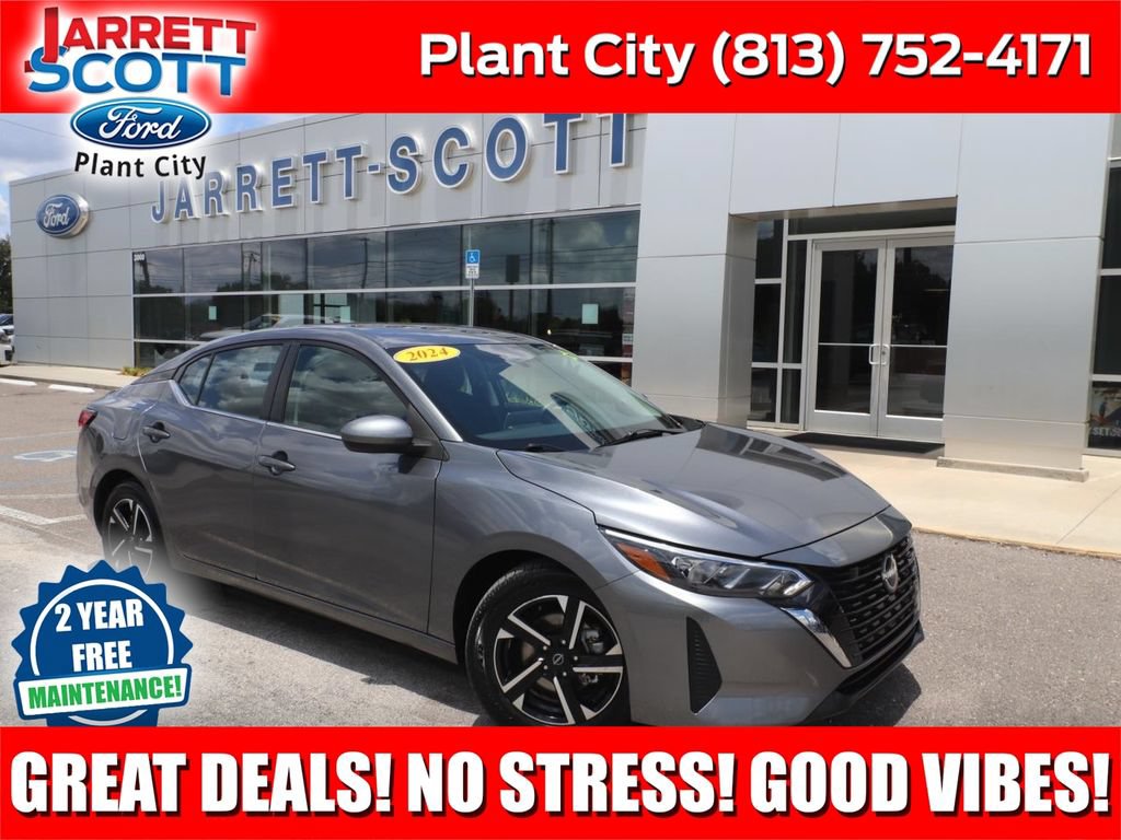 Used 2024 Nissan Sentra SV with VIN 3N1AB8CVXRY297739 for sale in Plant City, FL