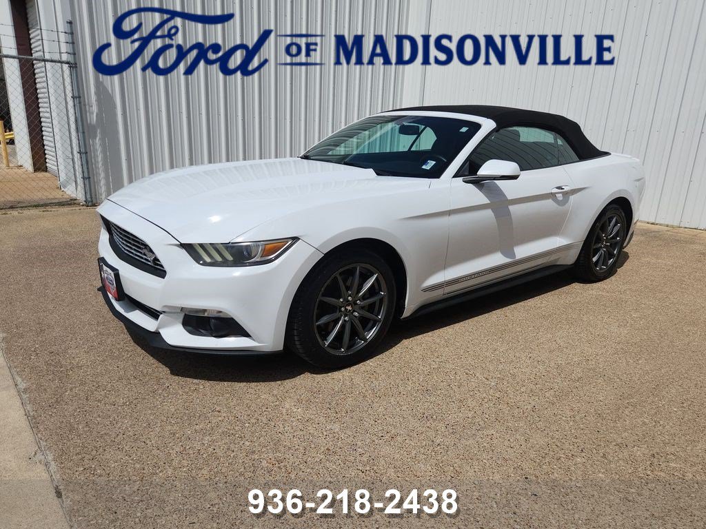 Used 2016 Ford Mustang EcoBoost Premium with VIN 1FATP8UH8G5302811 for sale in Madisonville, TX