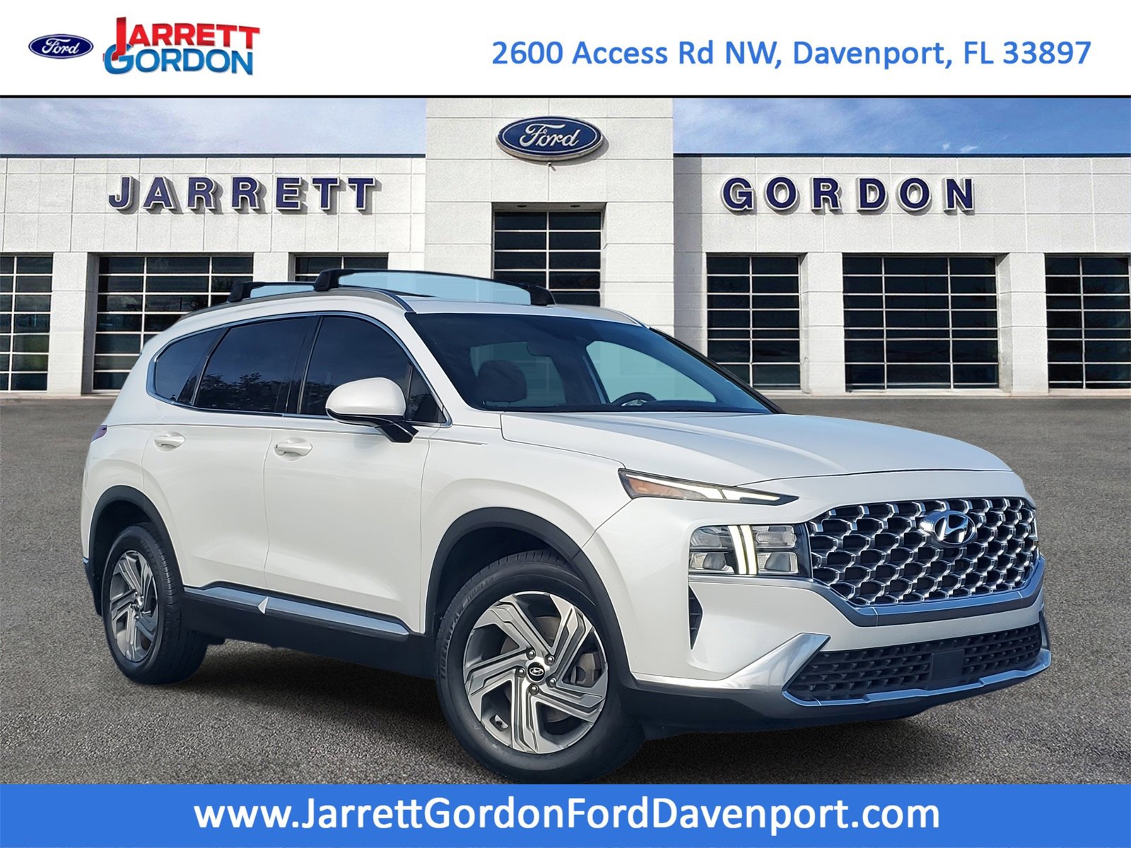 Used 2021 Hyundai Santa Fe SEL with VIN 5NMS24AJ4MH332398 for sale in Davenport, FL