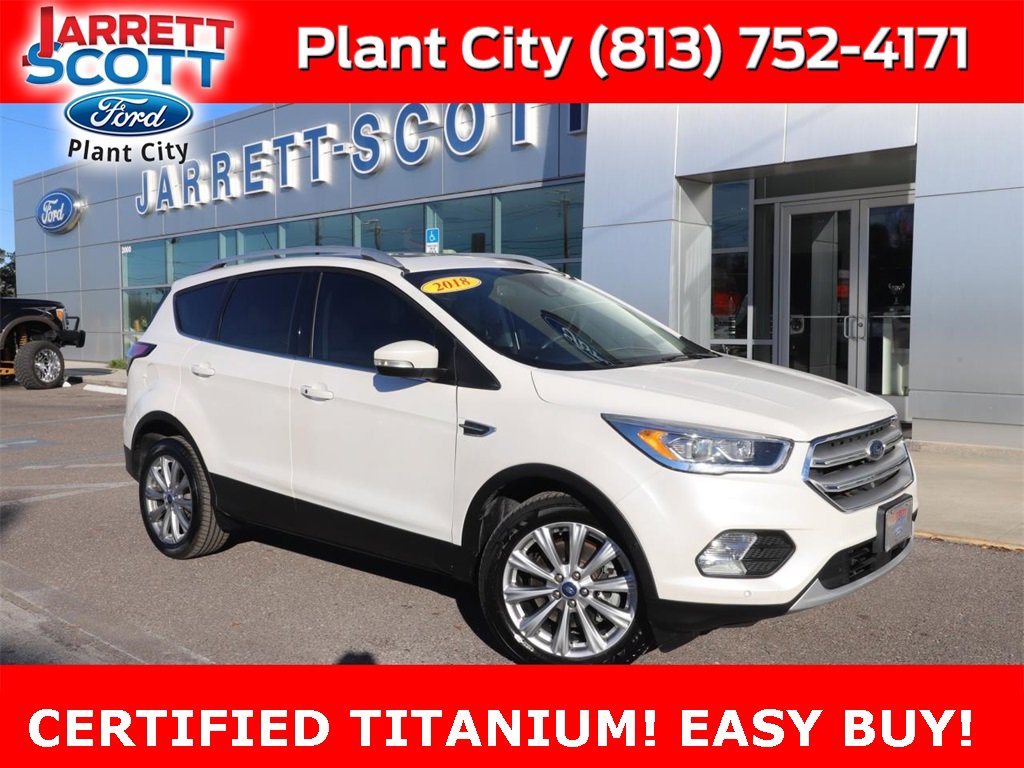 Used 2018 Ford Escape Titanium with VIN 1FMCU9J92JUD53963 for sale in Plant City, FL
