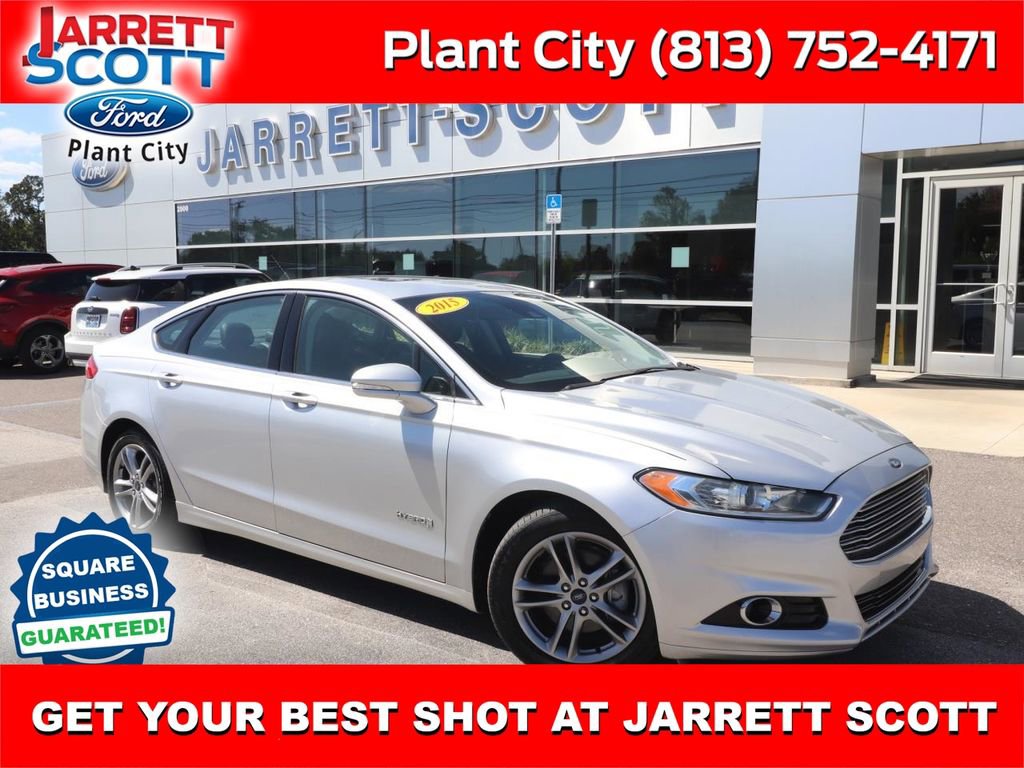 Used 2015 Ford Fusion Hybrid Titanium with VIN 3FA6P0RU7FR197615 for sale in Plant City, FL