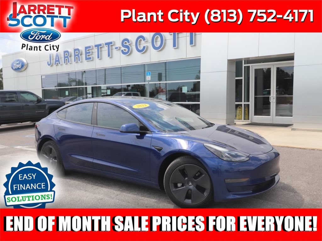 Used 2022 Tesla Model 3 Long Range with VIN 5YJ3E1EB0NF313363 for sale in Plant City, FL