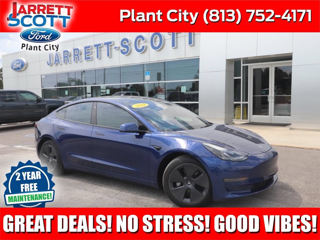 Used 2022 Tesla Model 3 Long Range with VIN 5YJ3E1EB0NF313363 for sale in Plant City, FL
