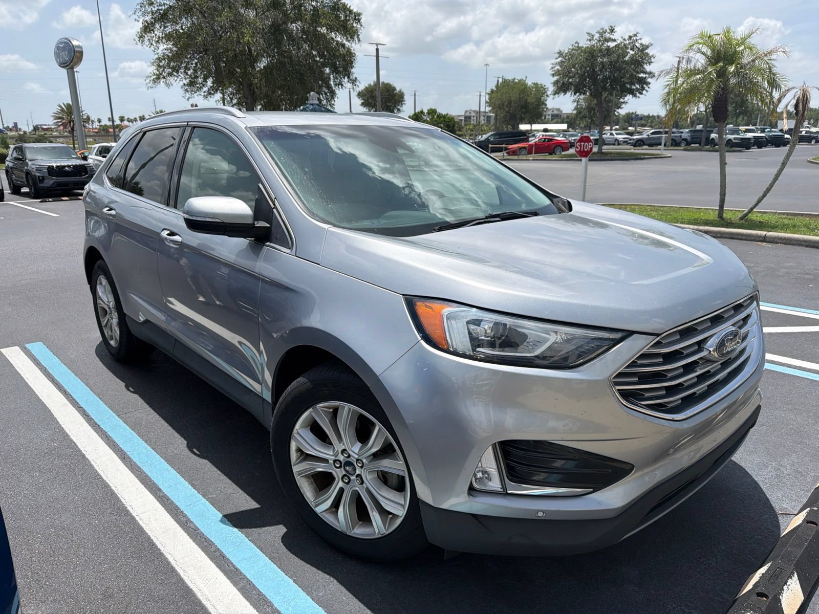 Used 2020 Ford Edge Titanium with VIN 2FMPK3K93LBA74579 for sale in Davenport, FL
