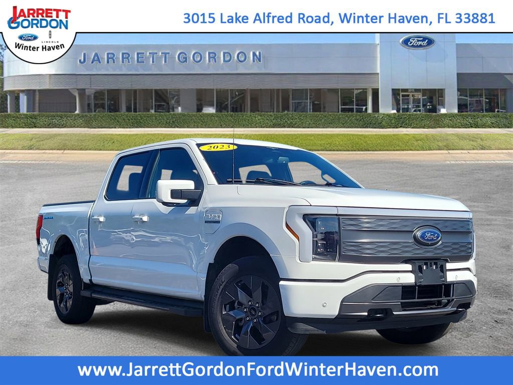 Used 2023 Ford F-150 Lightning Lariat with VIN 1FTVW1EL2PWG12902 for sale in Winter Haven, FL
