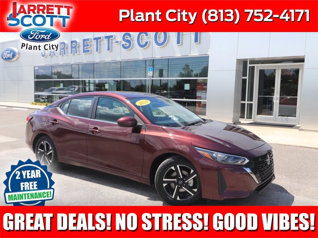 Used 2024 Nissan Sentra SV with VIN 3N1AB8CV9RY290295 for sale in Plant City, FL