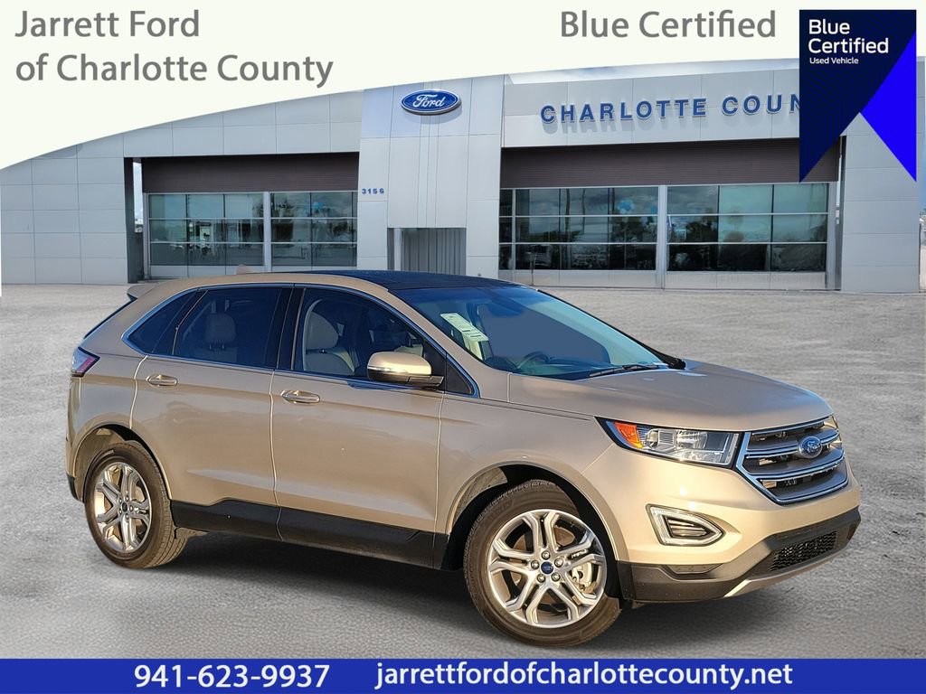 Used 2018 Ford Edge Titanium with VIN 2FMPK3K88JBC35450 for sale in Port Charlotte, FL