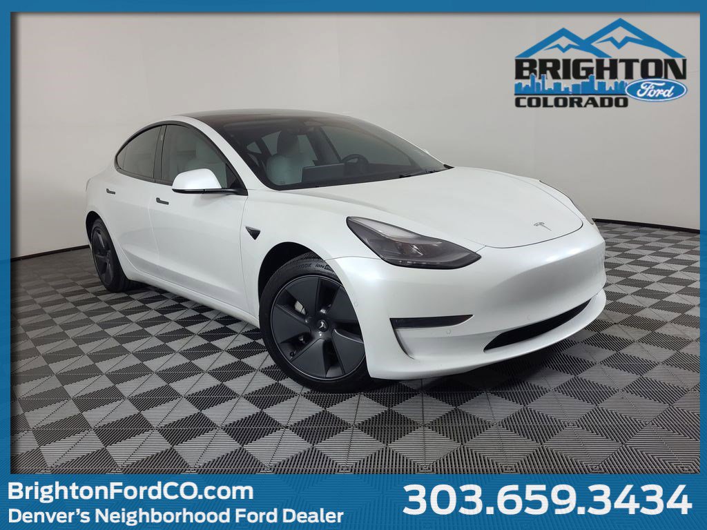 Used 2022 Tesla Model 3 Long Range with VIN 5YJ3E1EB7NF253873 for sale in Brighton, CO