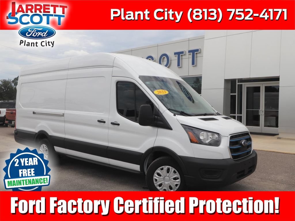 Used 2023 Ford E-Transit Cargo Van Base with VIN 1FTBW3XK7PKB64232 for sale in Plant City, FL