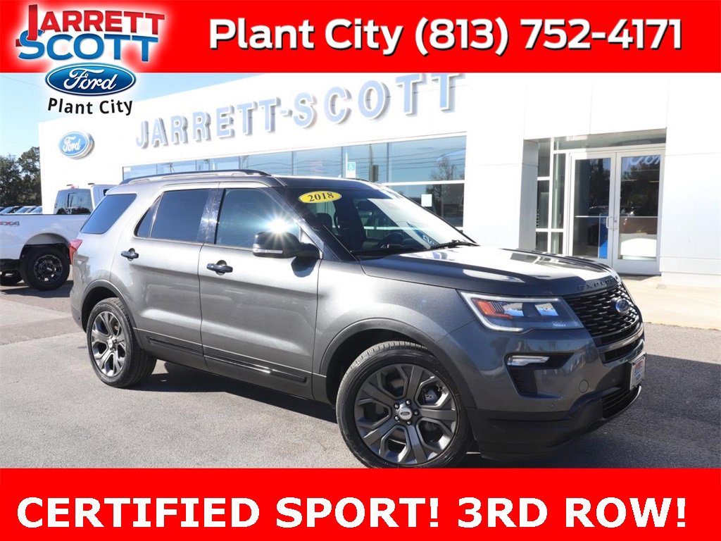 Used 2018 Ford Explorer Sport with VIN 1FM5K8GT8JGC31411 for sale in Plant City, FL