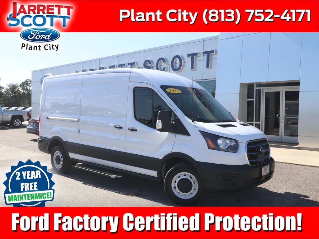 Used 2023 Ford E-Transit Cargo Van Base with VIN 1FTBW9CK7PKA30703 for sale in Plant City, FL