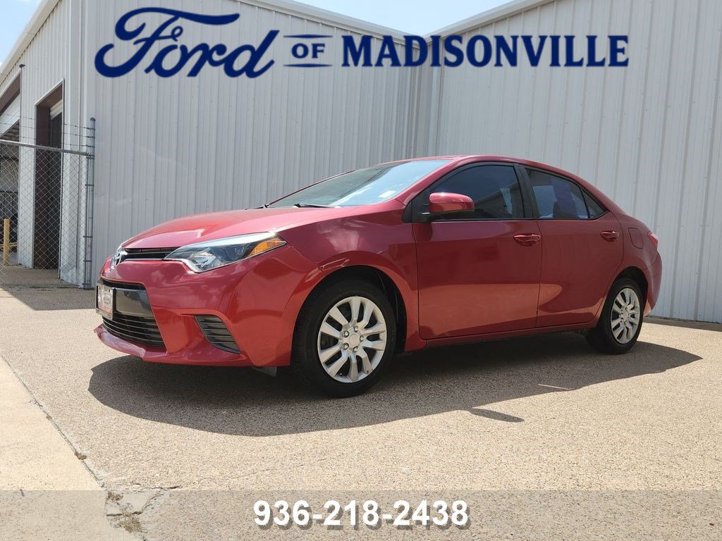 Used 2016 Toyota Corolla LE with VIN 5YFBURHE8GP386006 for sale in Madisonville, TX