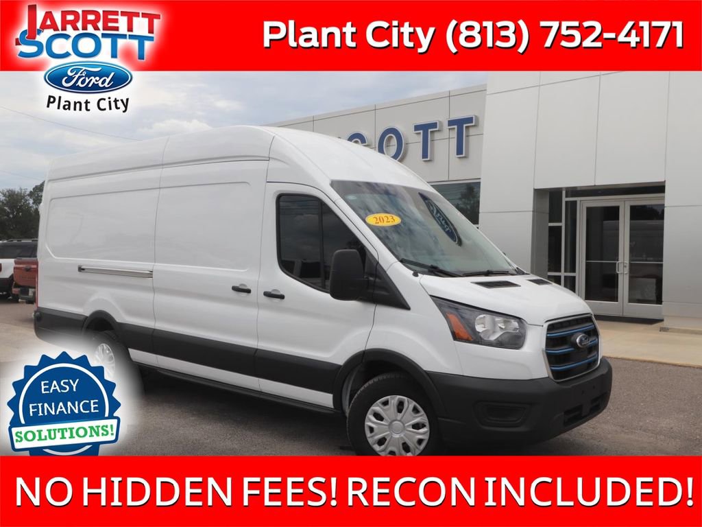 Used 2023 Ford E-Transit Cargo Van Base with VIN 1FTBW3XK7PKB64232 for sale in Plant City, FL
