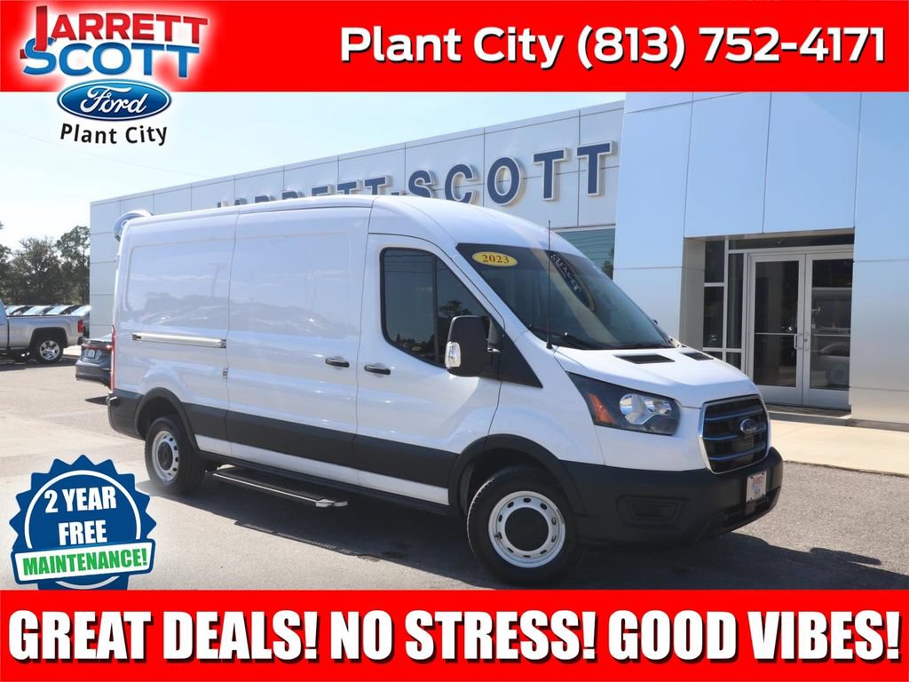 Used 2023 Ford E-Transit Cargo Van Base with VIN 1FTBW9CK7PKA30703 for sale in Plant City, FL