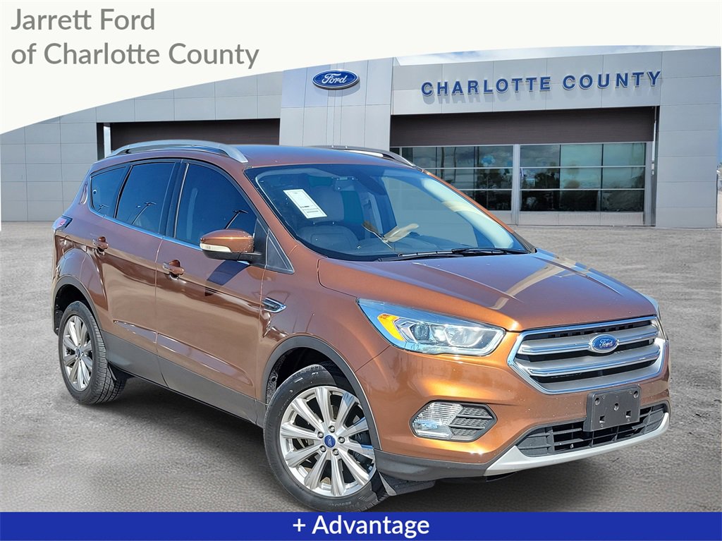 Used 2017 Ford Escape Titanium with VIN 1FMCU0JDXHUC19048 for sale in Port Charlotte, FL