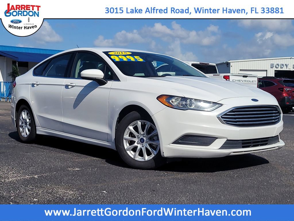 Used 2018 Ford Fusion S with VIN 3FA6P0G74JR165260 for sale in Winter Haven, FL