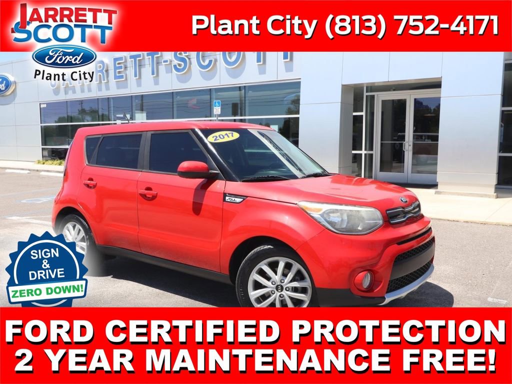 Used 2017 Kia Soul + with VIN KNDJP3A52H7456466 for sale in Plant City, FL
